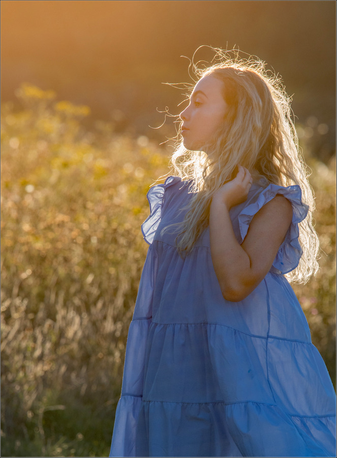 Evie in late evening sunlight - Mark Rivers